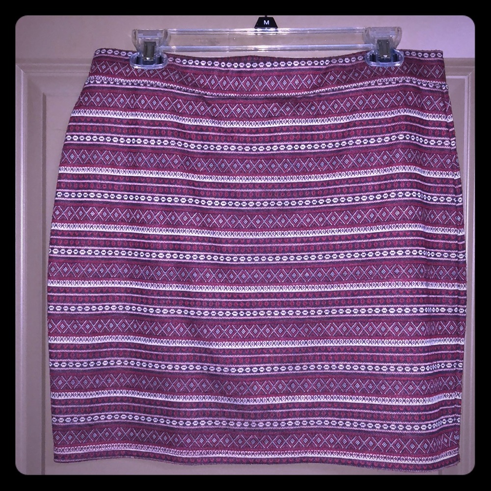 Cute bright Aztec print skirt